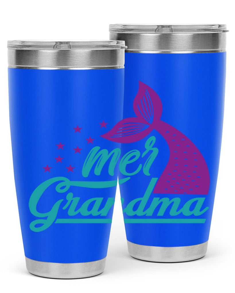 Mer Grandma 328#- mermaid- Tumbler