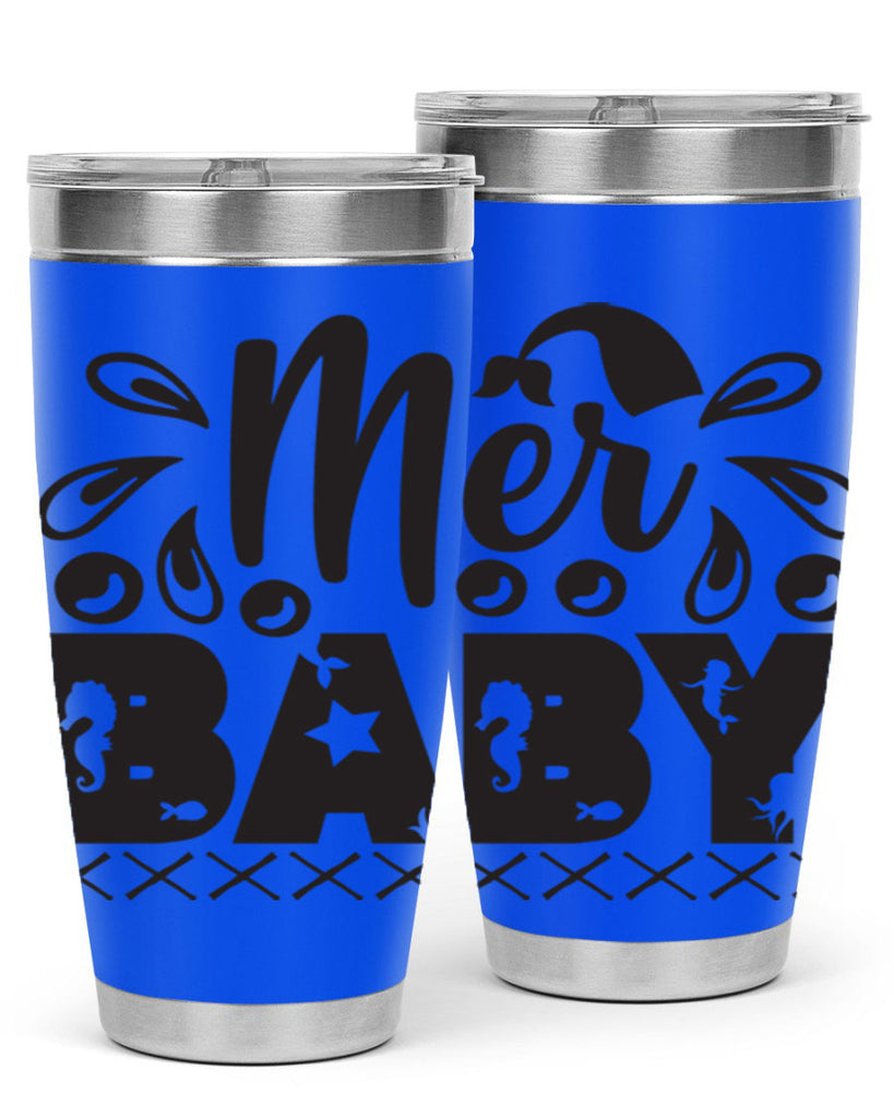 Mer baby 348#- mermaid- Tumbler