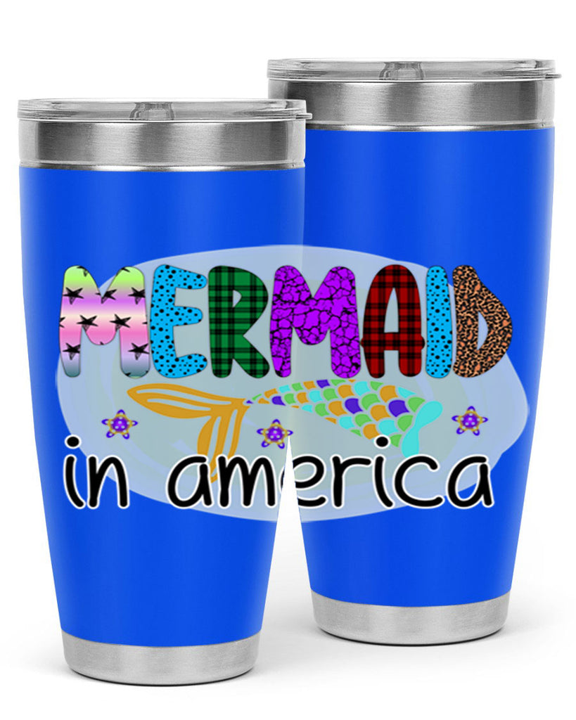 Mermaid In America 419#- mermaid- Tumbler