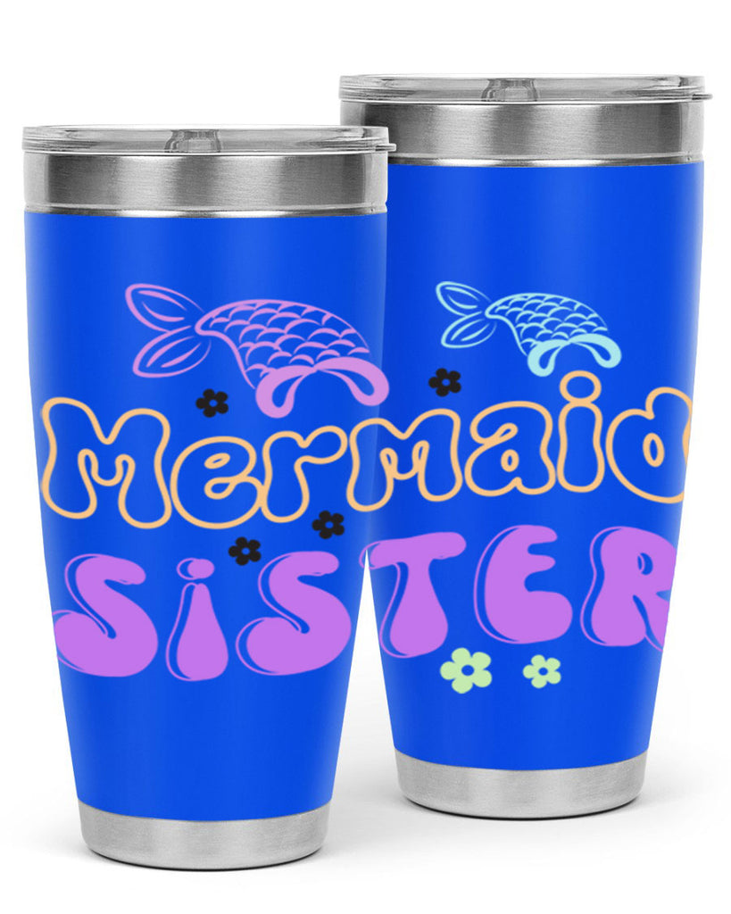 Mermaid Sister 442#- mermaid- Tumbler