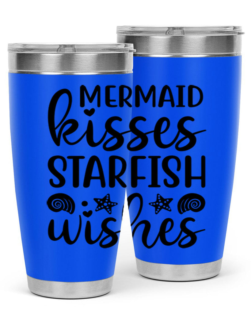 Mermaid kisses starfish wishes 426#- mermaid- Tumbler