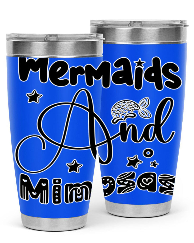 Mermaids and Mimosas 475#- mermaid- Tumbler