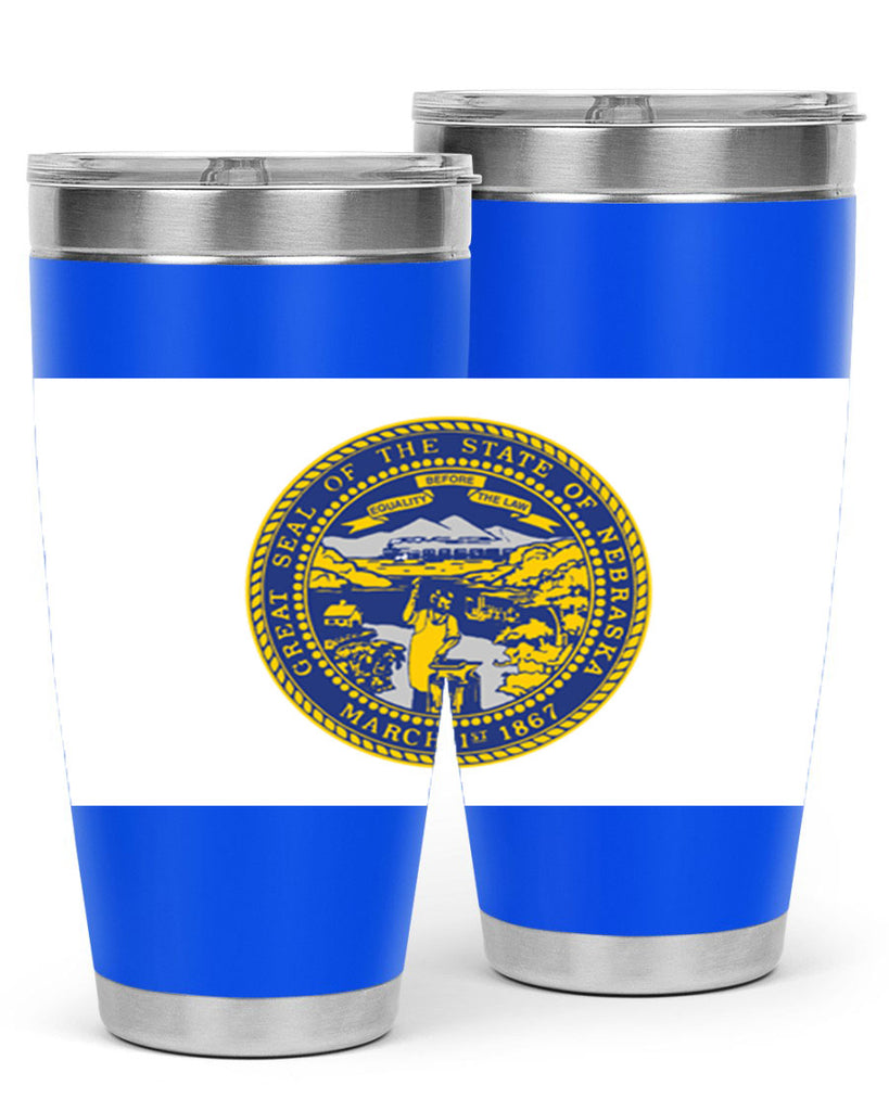 Nebraska 25#- Us Flags- Tumbler