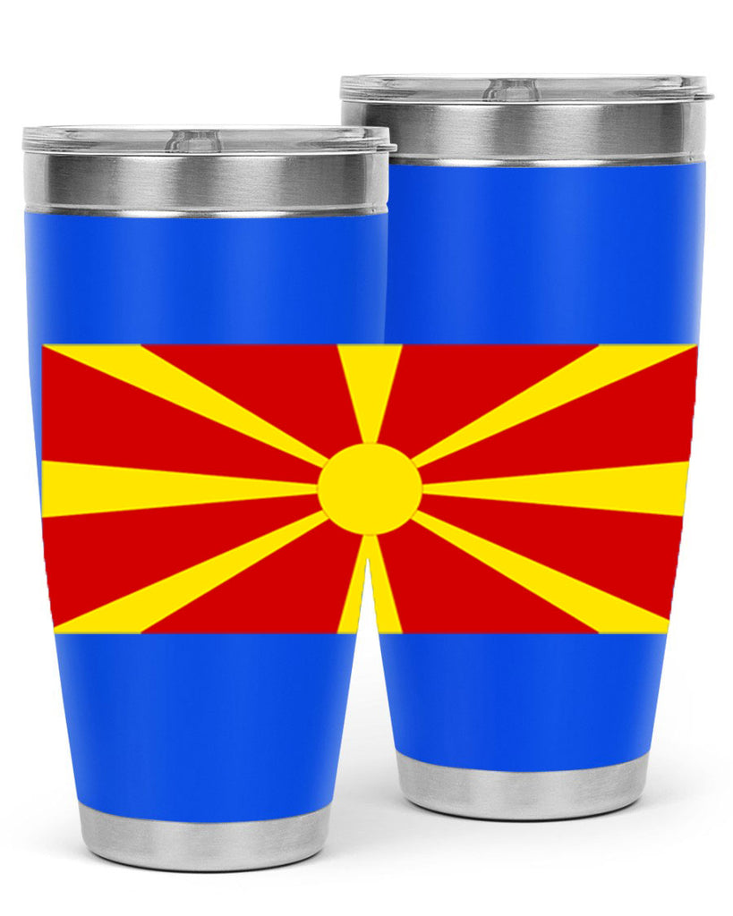 North Macedonia 69#- world flags- Tumbler