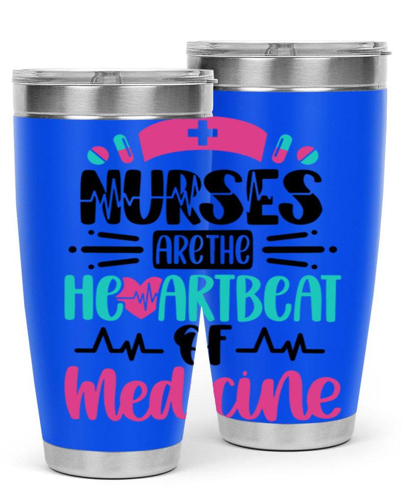 Nurses Are The Heartbeat Style Style 90#- nurse- tumbler
