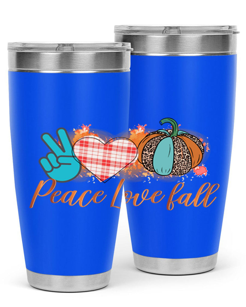 Peace Love Fall 466#- fall- Tumbler