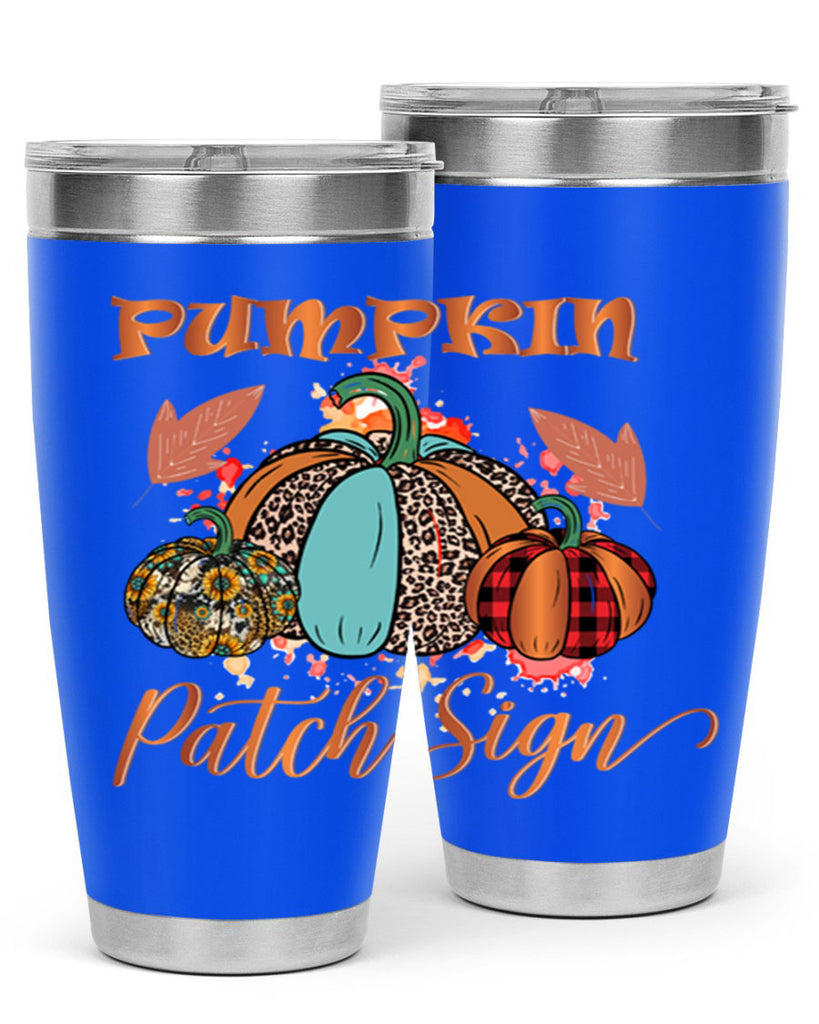 Pumpkin Patch Sign 530#- fall- Tumbler