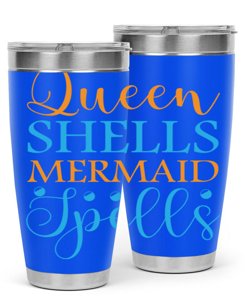 Queen Shells Mermaid Spells 546#- mermaid- Tumbler