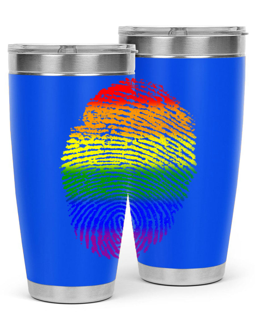 Rainbow Finger print 10#- lgbt- Tumbler