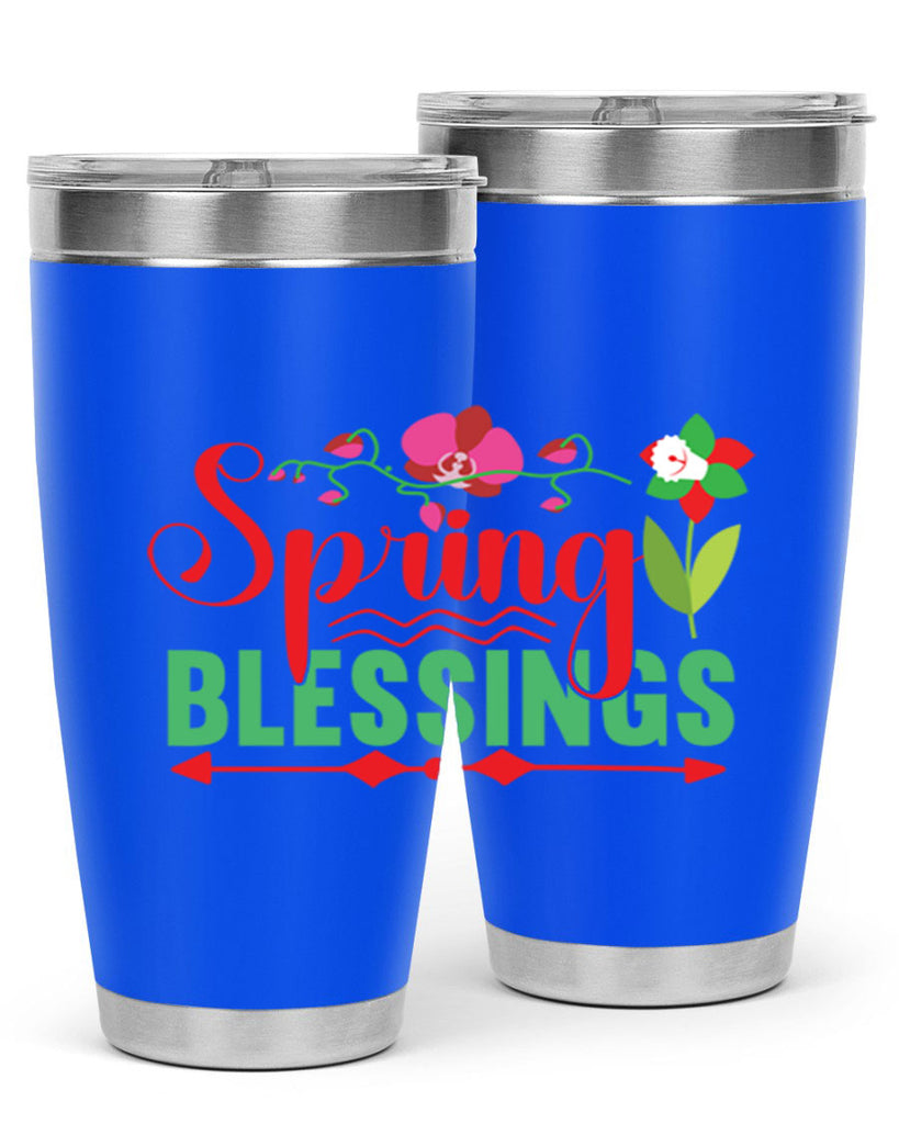 Spring Blessings 418#- spring- Tumbler