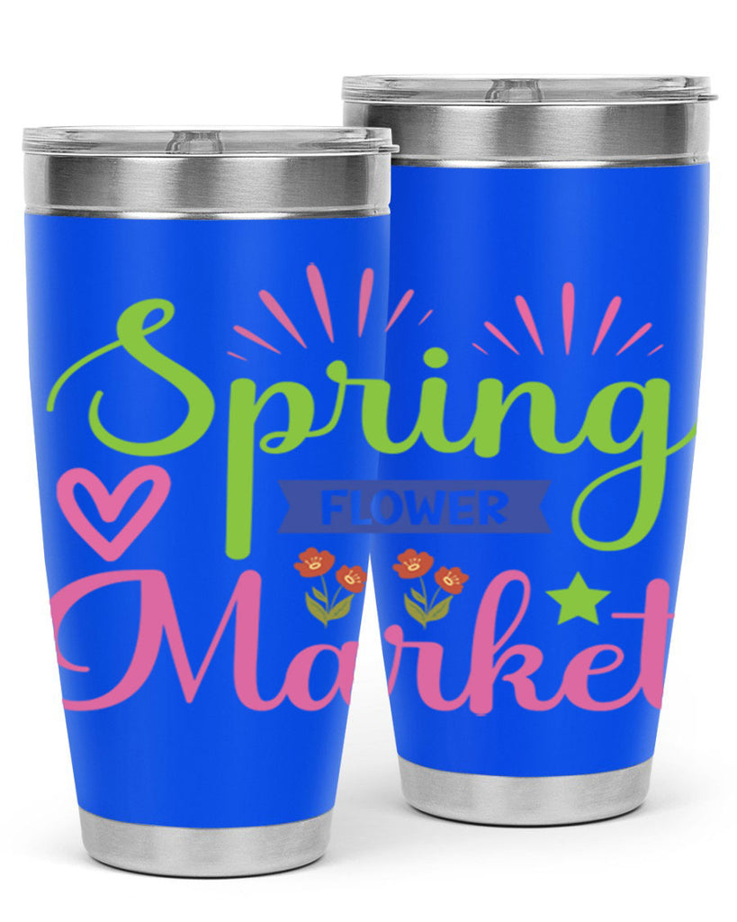 Spring Flower Market  487#- spring- Tumbler