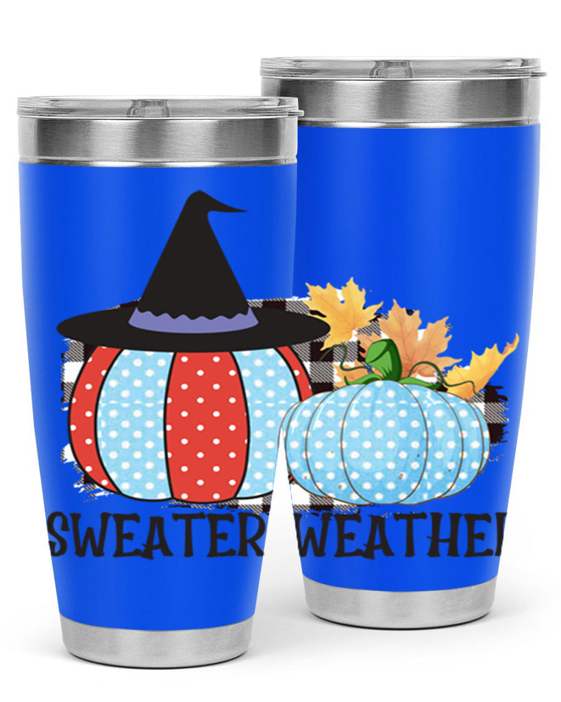 Sweater Weather Pumpkin Gnome 586#- fall- Tumbler