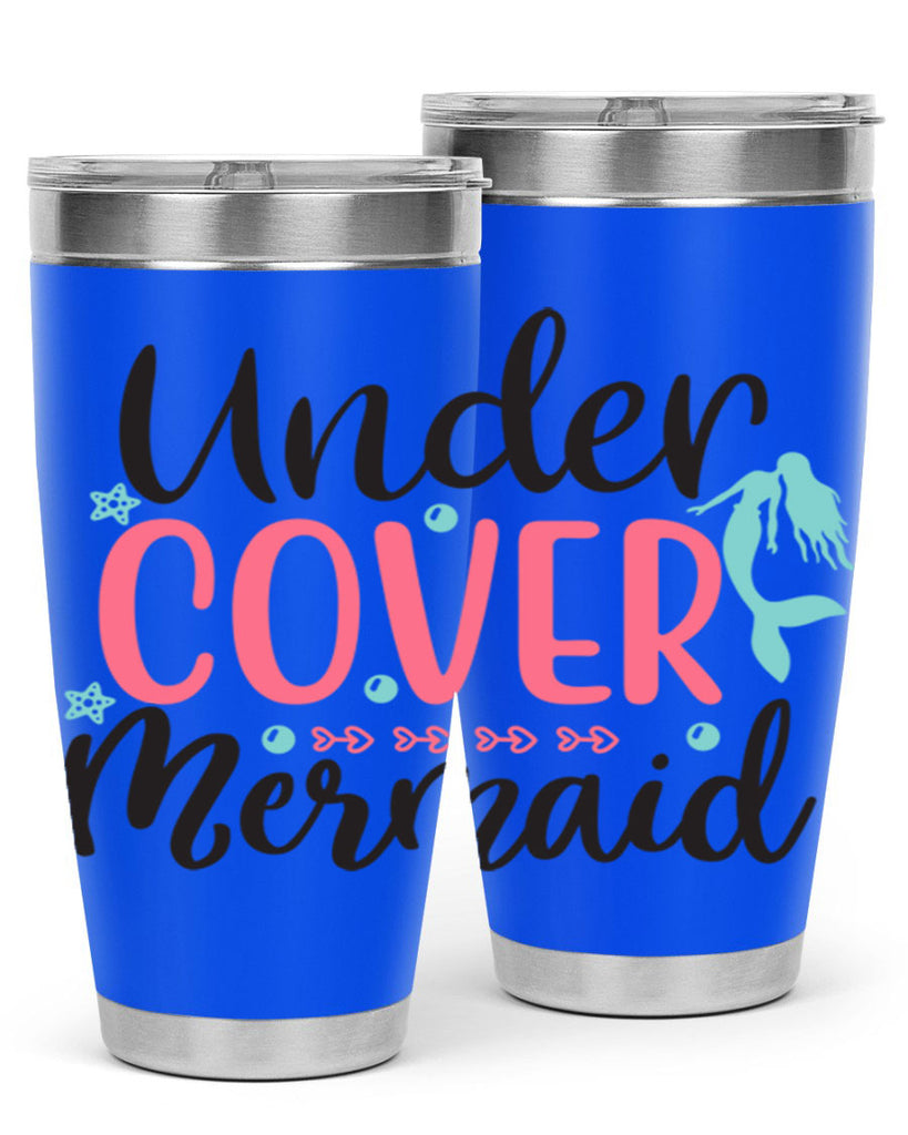 Undercover Mermaid 656#- mermaid- Tumbler