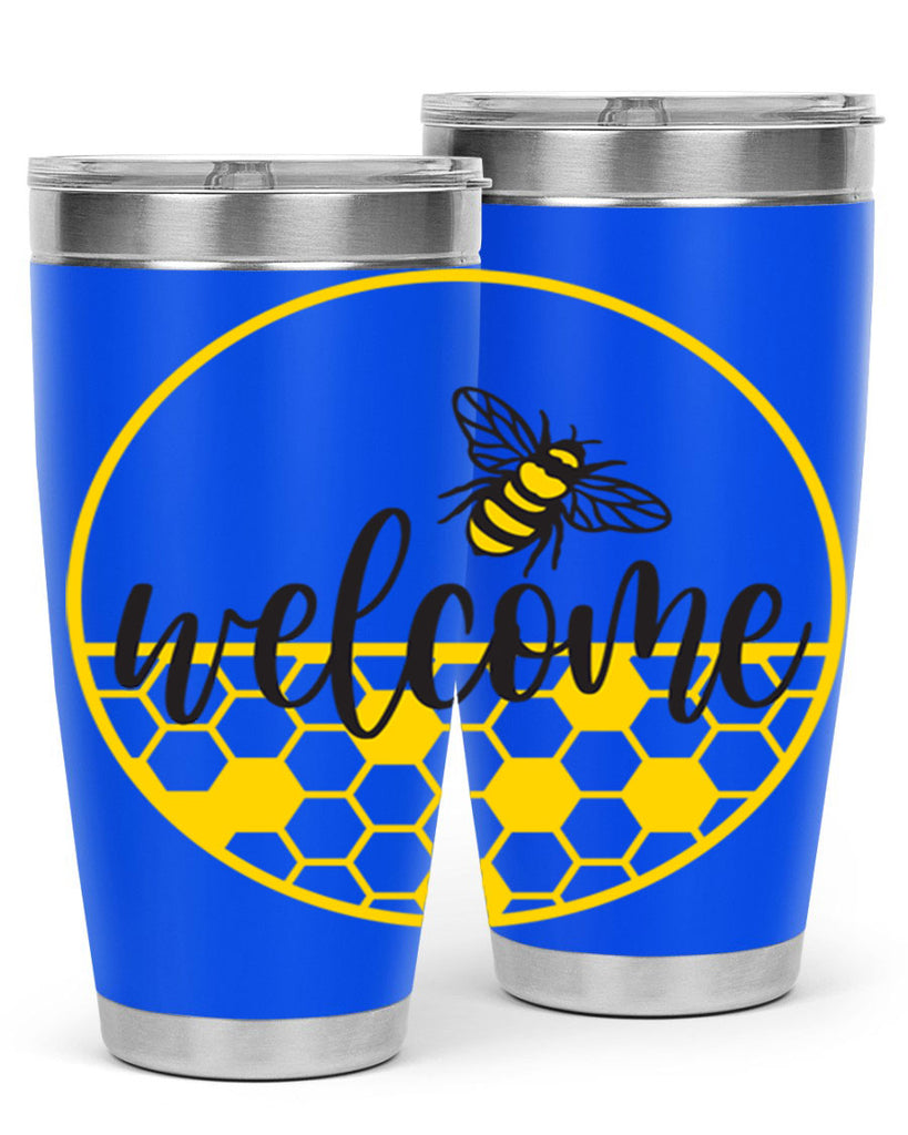 Welcome Bee and hive567#- spring- Tumbler