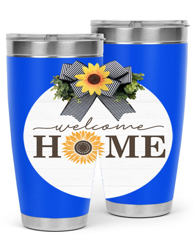 Welcome Home sunflower Mockup572#- spring- Tumbler