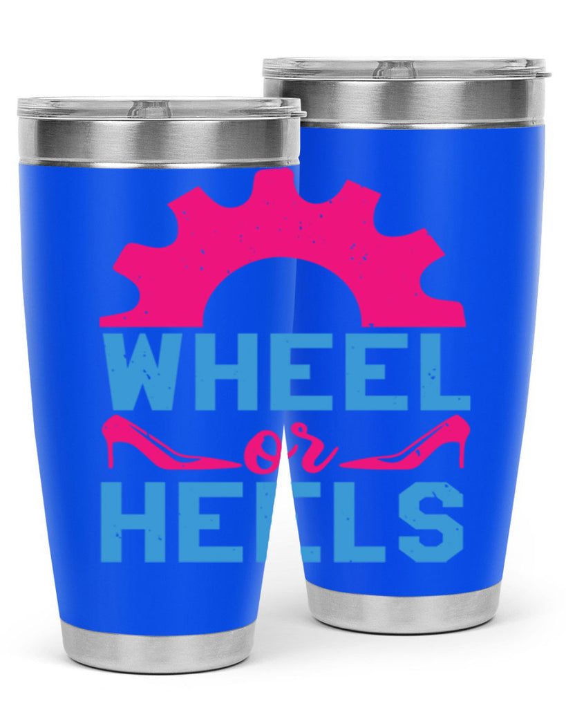 Wheel or Heels Style 8#- baby shower- tumbler