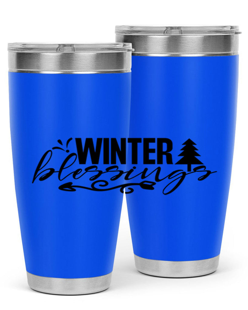 Winter Blessings 496#- winter- Tumbler