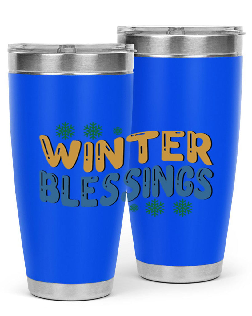 Winter Blessings 547#- winter- Tumbler