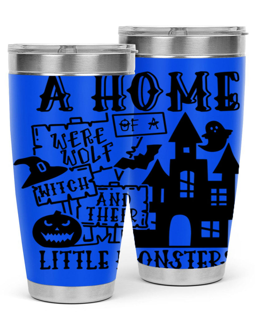 a home of a were wolf witch and their little monsters 96#- halloween- Tumbler