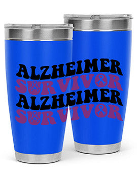 alzheimer survivor 9#- alzheimers- Tumbler