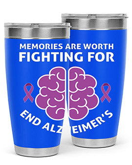 alzheimers awareness style 34#- alzheimers- Tumbler