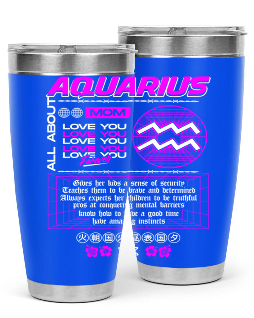 aquarius 86#- zodiac- Tumbler