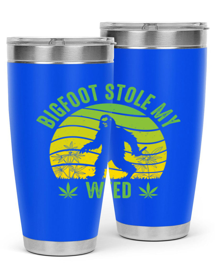 bigfoot stole my weed 15#- marijuana- Tumbler