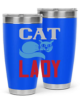 cat lady Style 31#- cat- Tumbler
