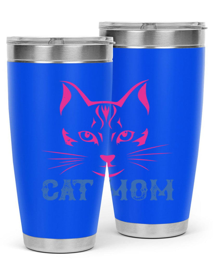 cat mom 195#- mom- Tumbler