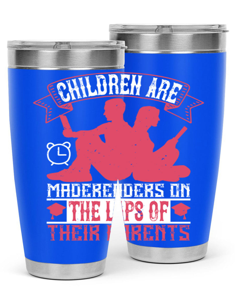 children are made readers on the laps of their parents 73#- reading- Tumbler