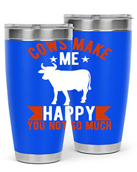 cows make me happy you not so much Style 5#- cow- Tumbler