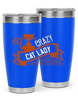 crazy cat lady Style 43#- cat- Tumbler