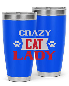 crazy cat lady Style 44#- cat- Tumbler