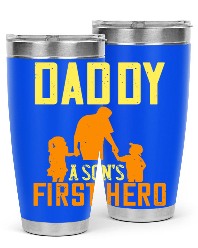 daddy a sons first hero 249#- fathers day- Tumbler