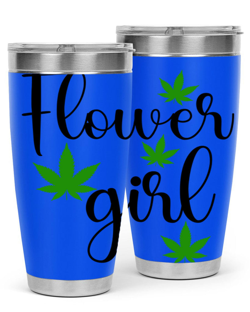 flower girl cannabis 84#- marijuana- Tumbler