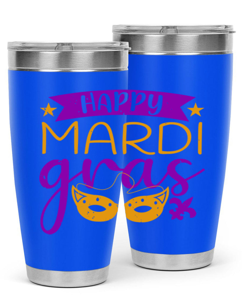 happy mardi gras 70#- mardi gras- Tumbler