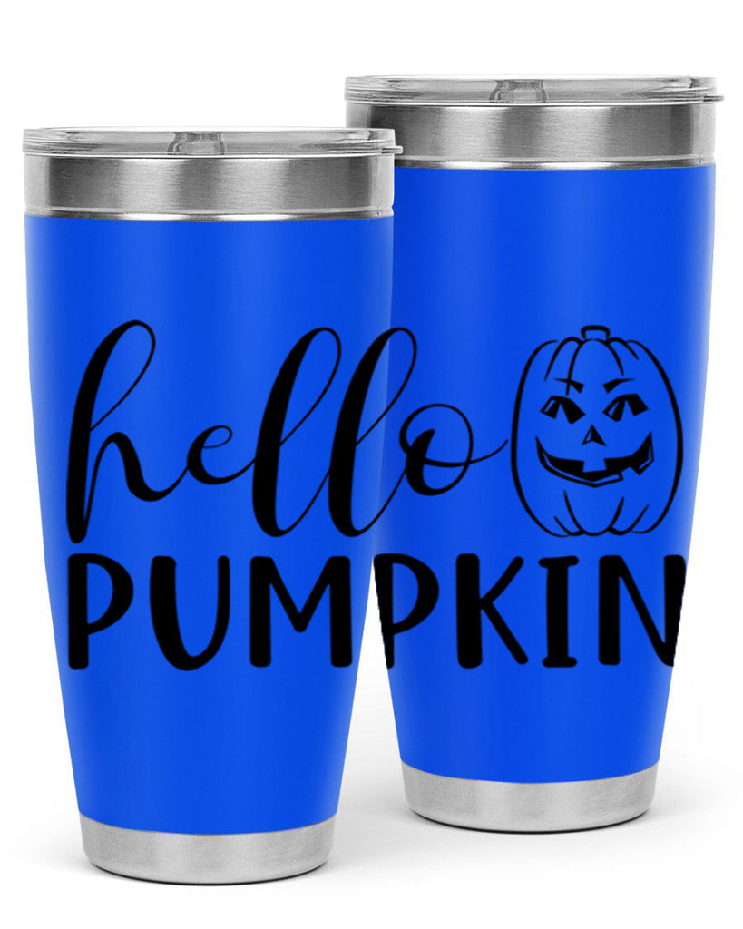 hello pumpkin 287#- fall- Tumbler