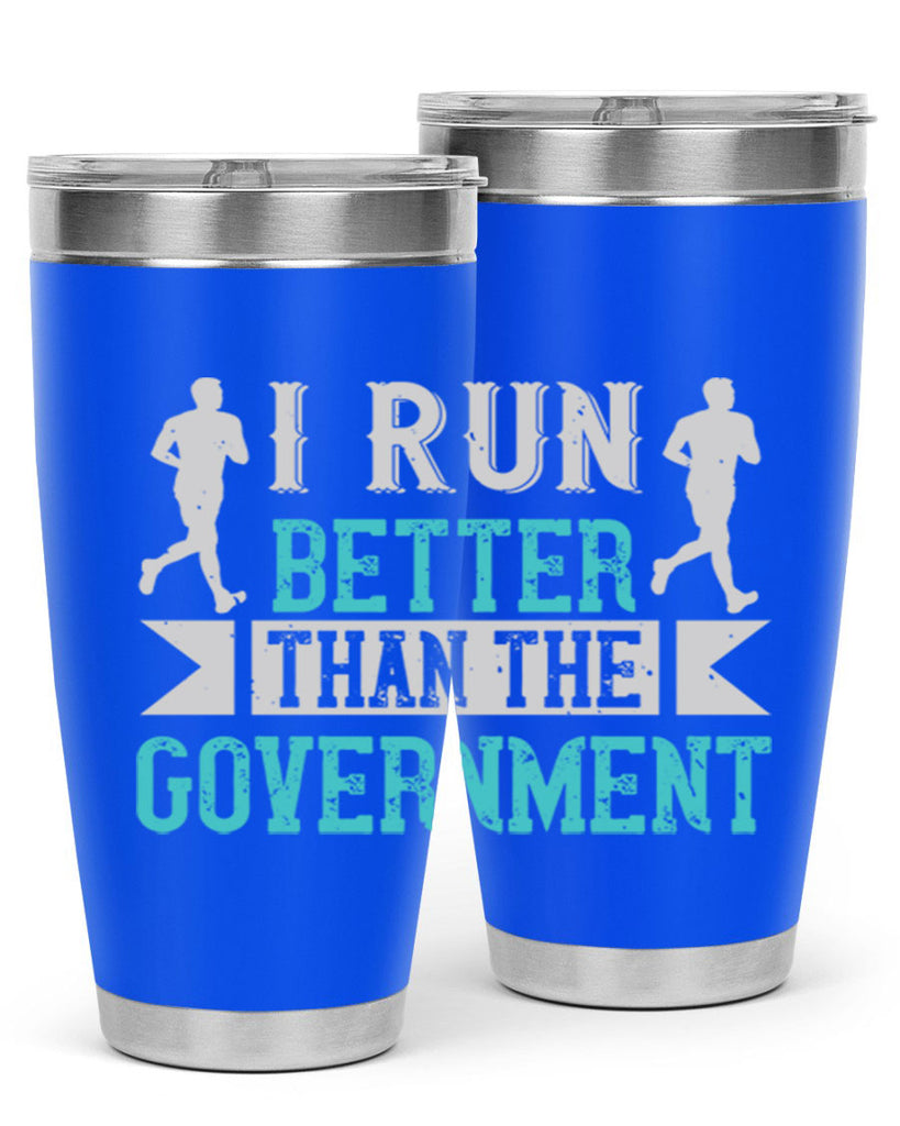 i run better than the government 39#- running- Tumbler