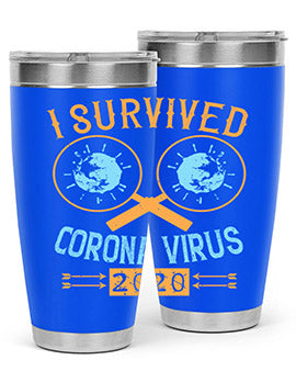 i survived corona virus Style 34#- corona virus- Cotton Tank