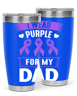 i wear purple for my 186#- alzheimers- Tumbler