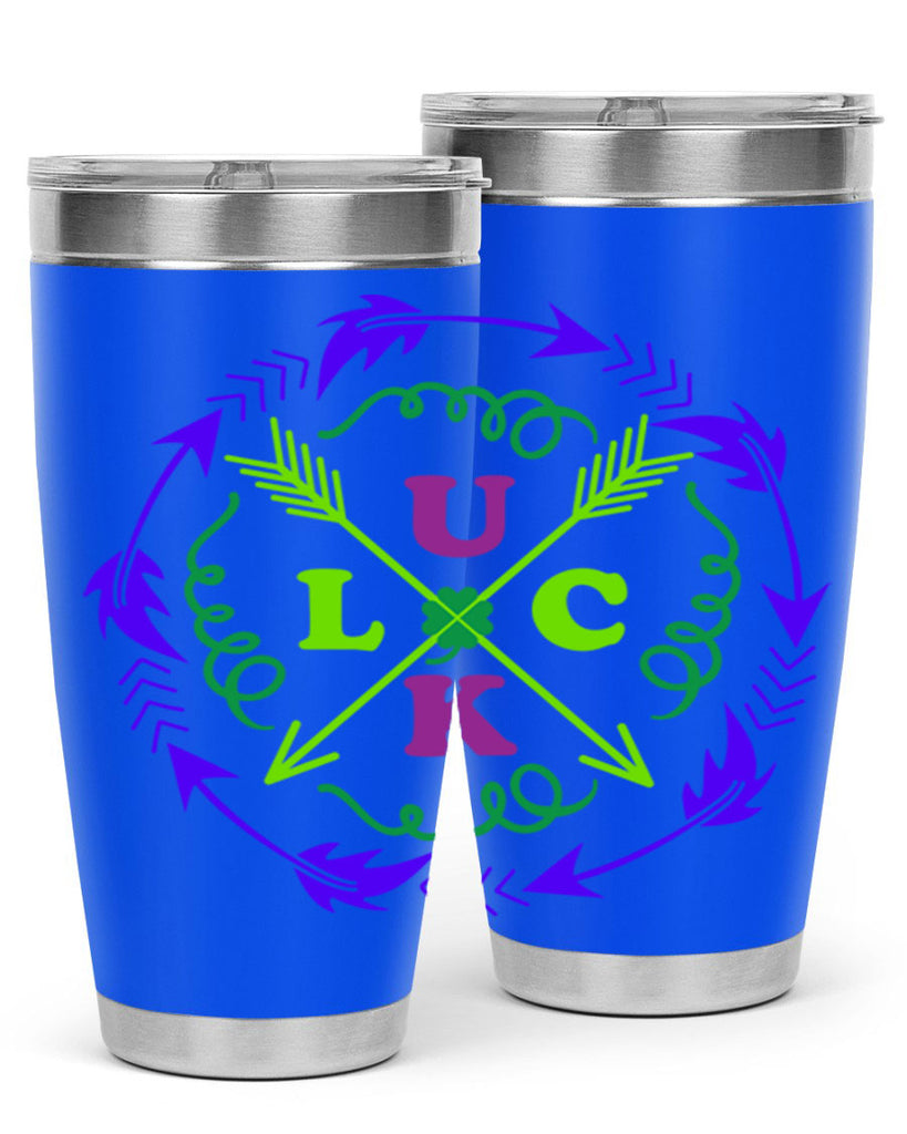 luck 17#- mardi gras- Tumbler