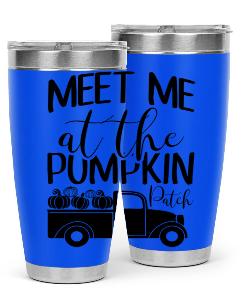 meet me at the pumpkin patch 424#- fall- Tumbler