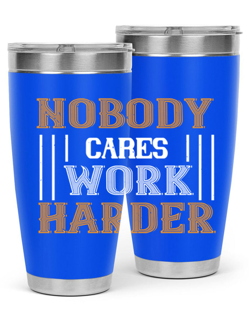 nobody i cares work herder 78#- gym- Tumbler