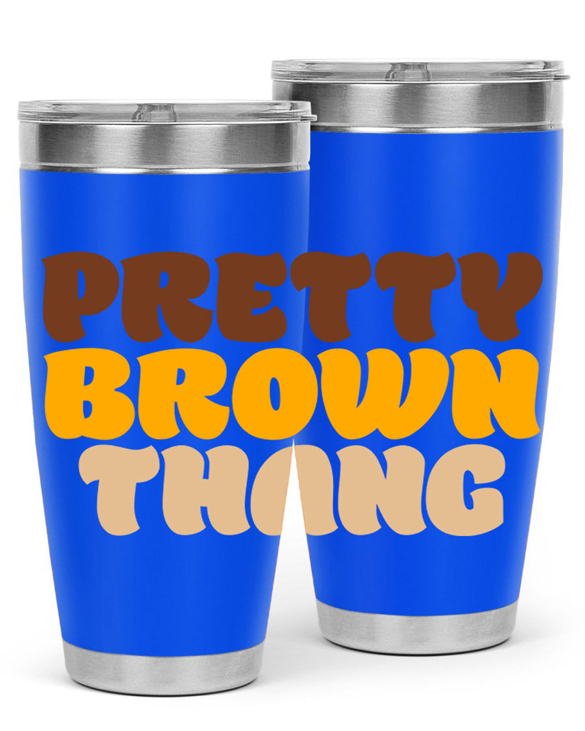 pretty  brown thang 52#- black words phrases- Cotton Tank