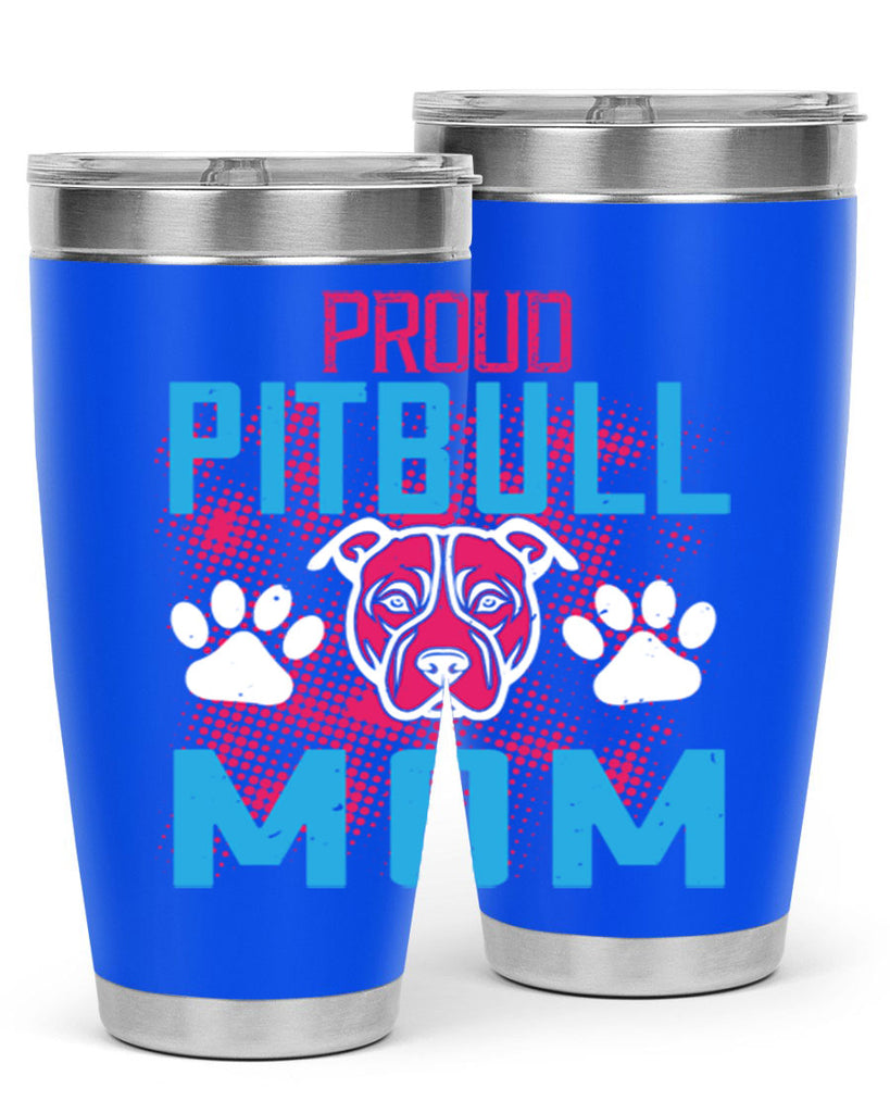 proud pitbull mom 70#- mom- Tumbler