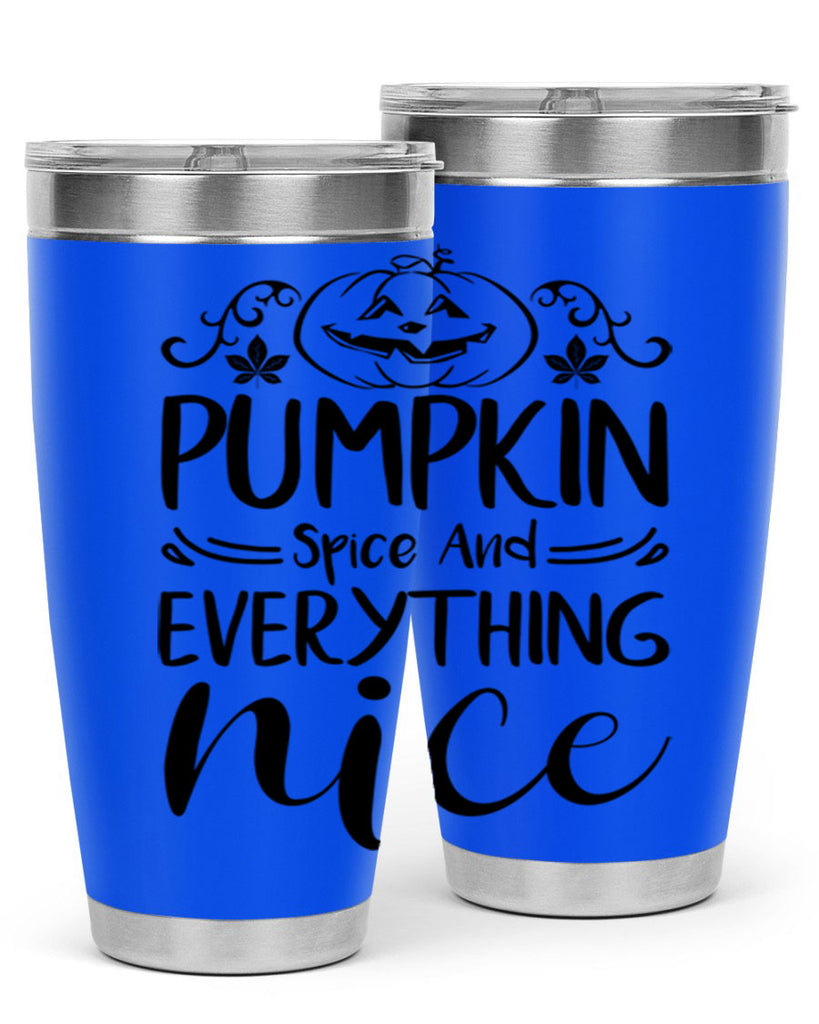 pumpkin spice and everything nice 542#- fall- Tumbler