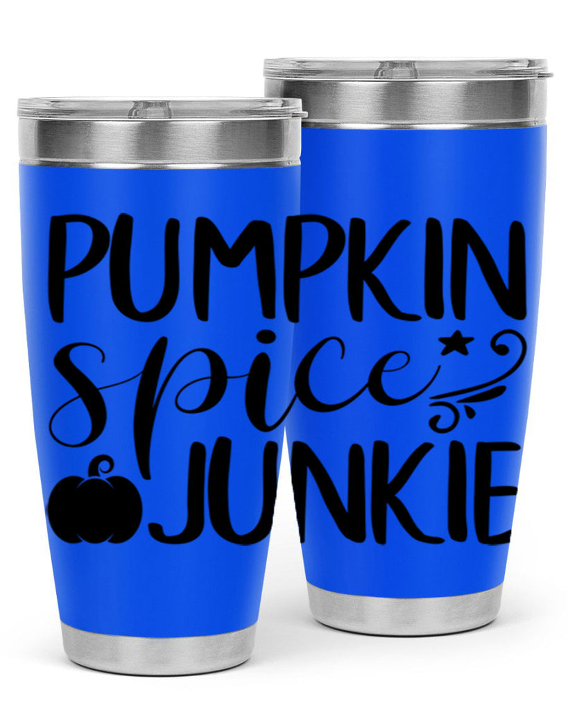 pumpkin spice junkie 548#- fall- Tumbler