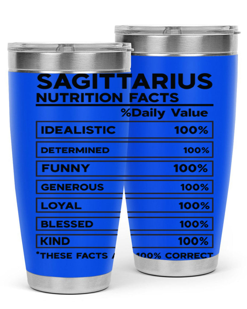 sagittarius Nutrition Facts 400#- zodiac- Tumbler