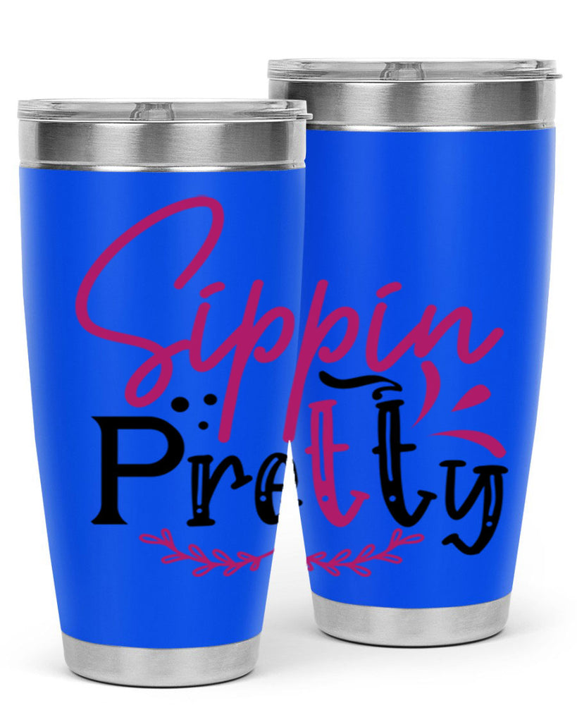 sippin pretty 161#- wine- Tumbler