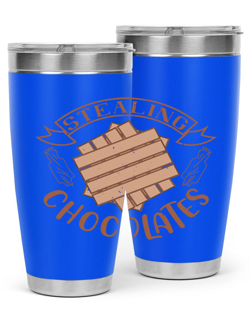 stealing chocolates 20#- chocolate- Tumbler